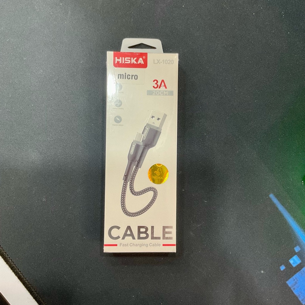 کابل شارژ پاور بانک HISKA میکرو یو اس بی (فست شارژ)
