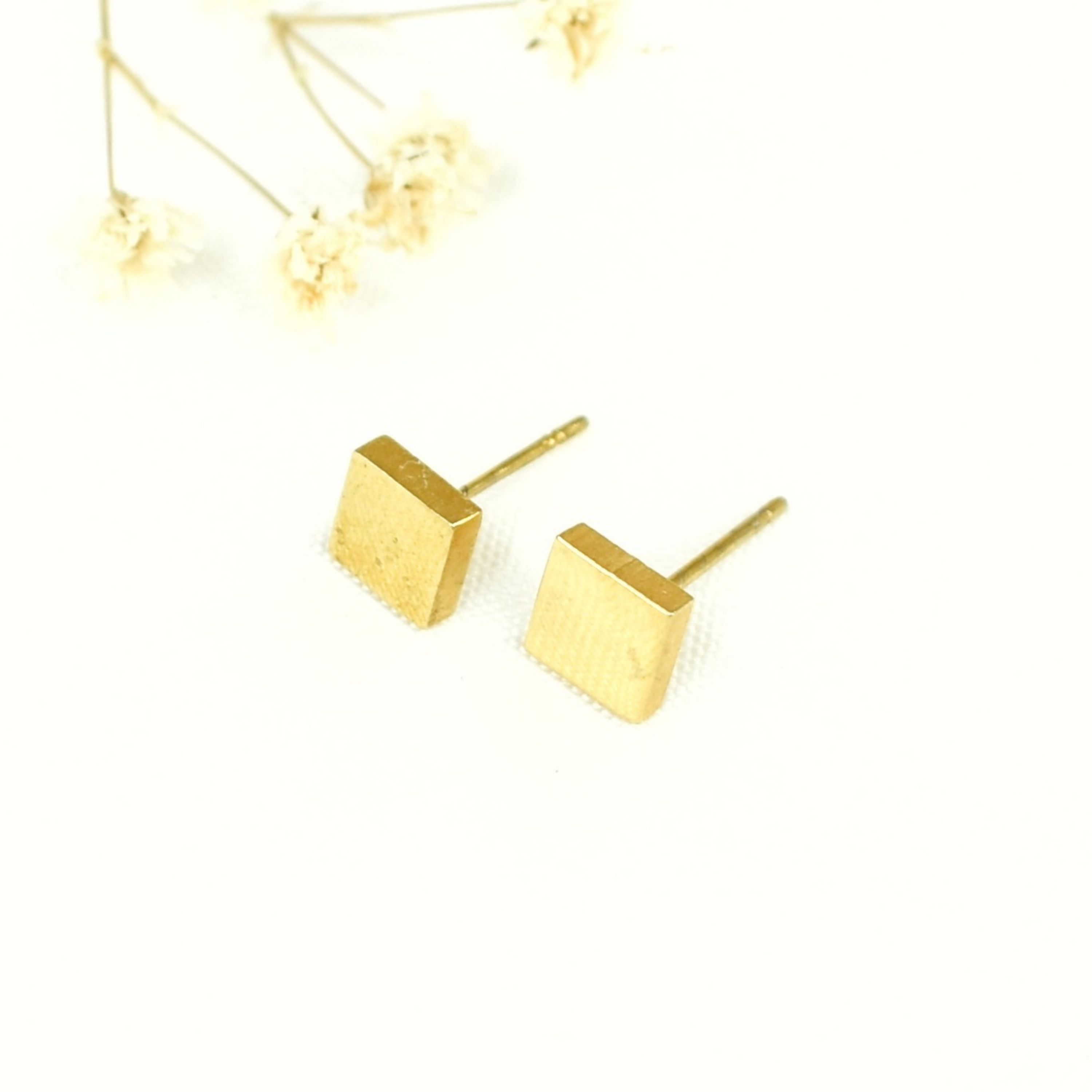 گوشواره استیل مربعی بزرگ کد 7583