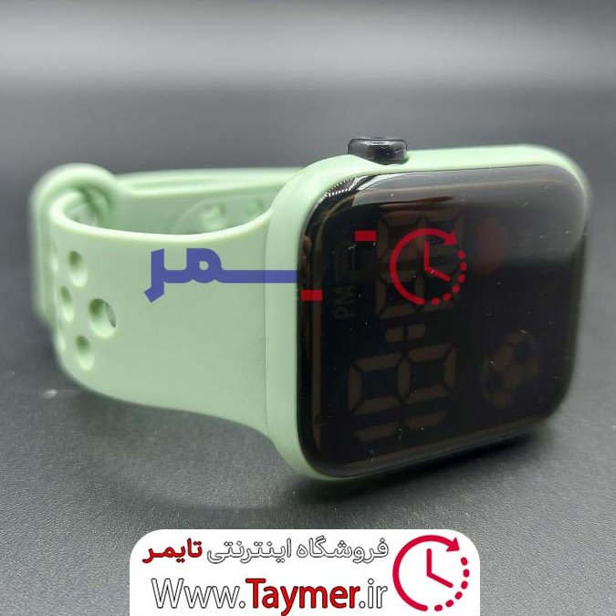 ساعت دیجیتال مچی دخترانه و پسرانه اسپرت رنگ سبز