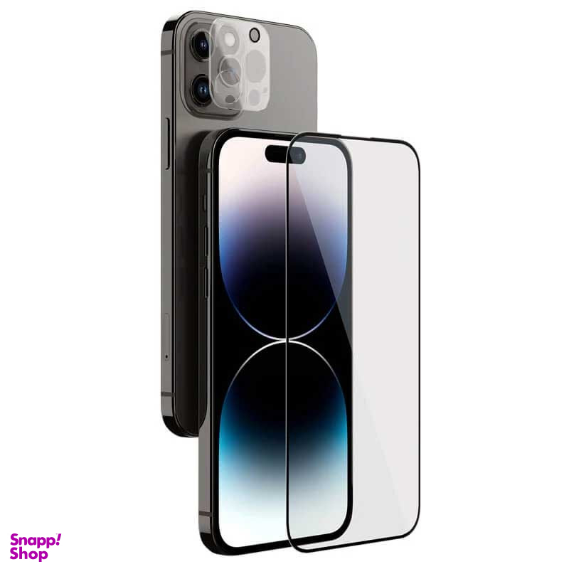 محافظ صفحه نمایش نیلکین مدل Amazing 2-in-1 HD  مناسب برای گوشی موبایل اپل iPhone 15 Pro / 14 Pro  به همراه محافظ لنز دوربین