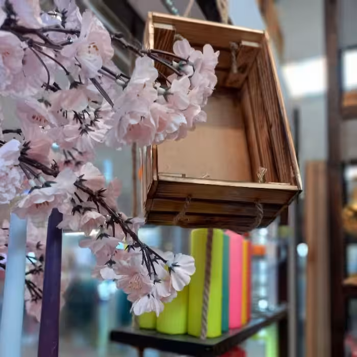 باکس تولد چوبی.جعبه کادویی چوبی.باکس  گل