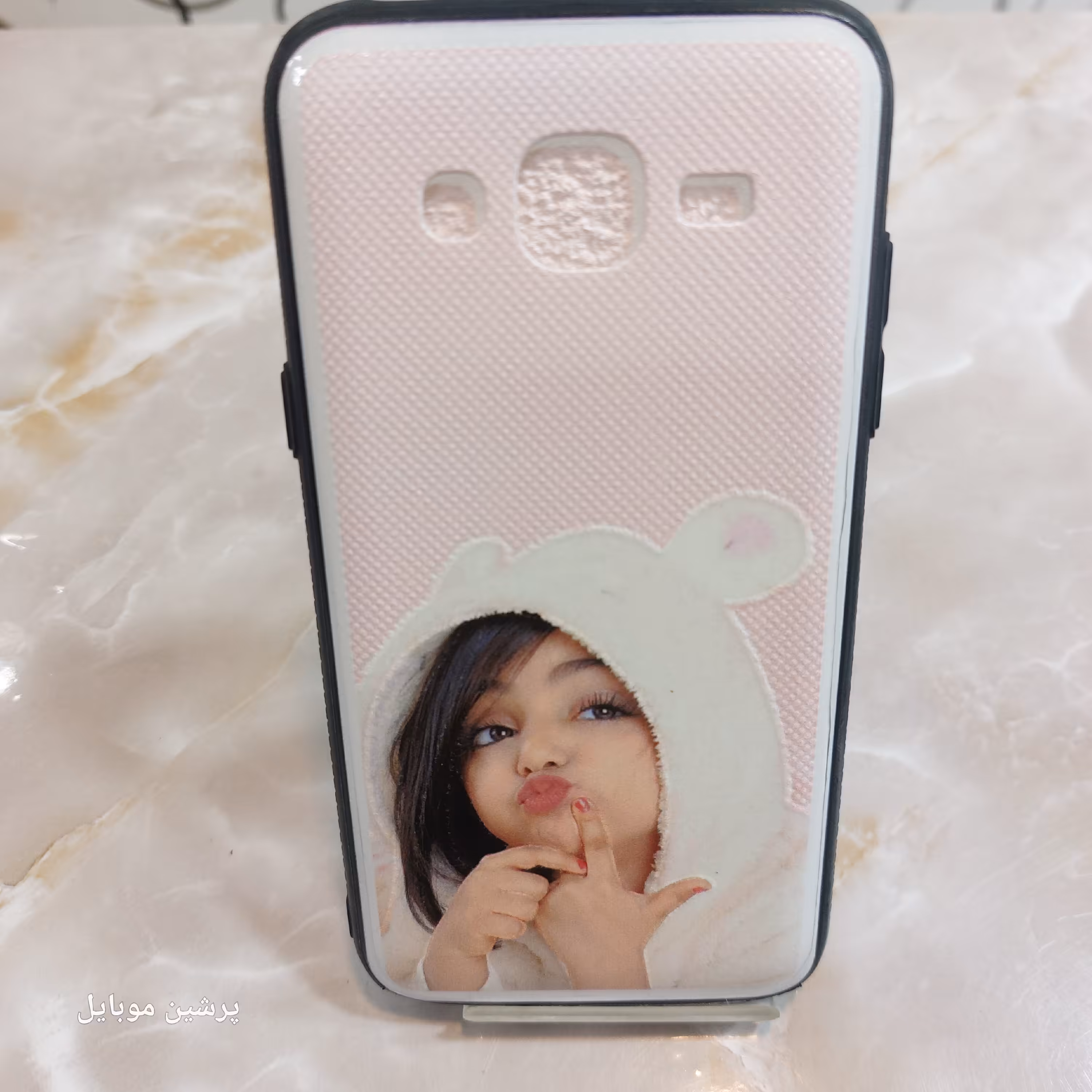 قاب گوشیJ5 کاور طرح دار دور ژله ای J5  کاور طرح دختر ،رنگی 