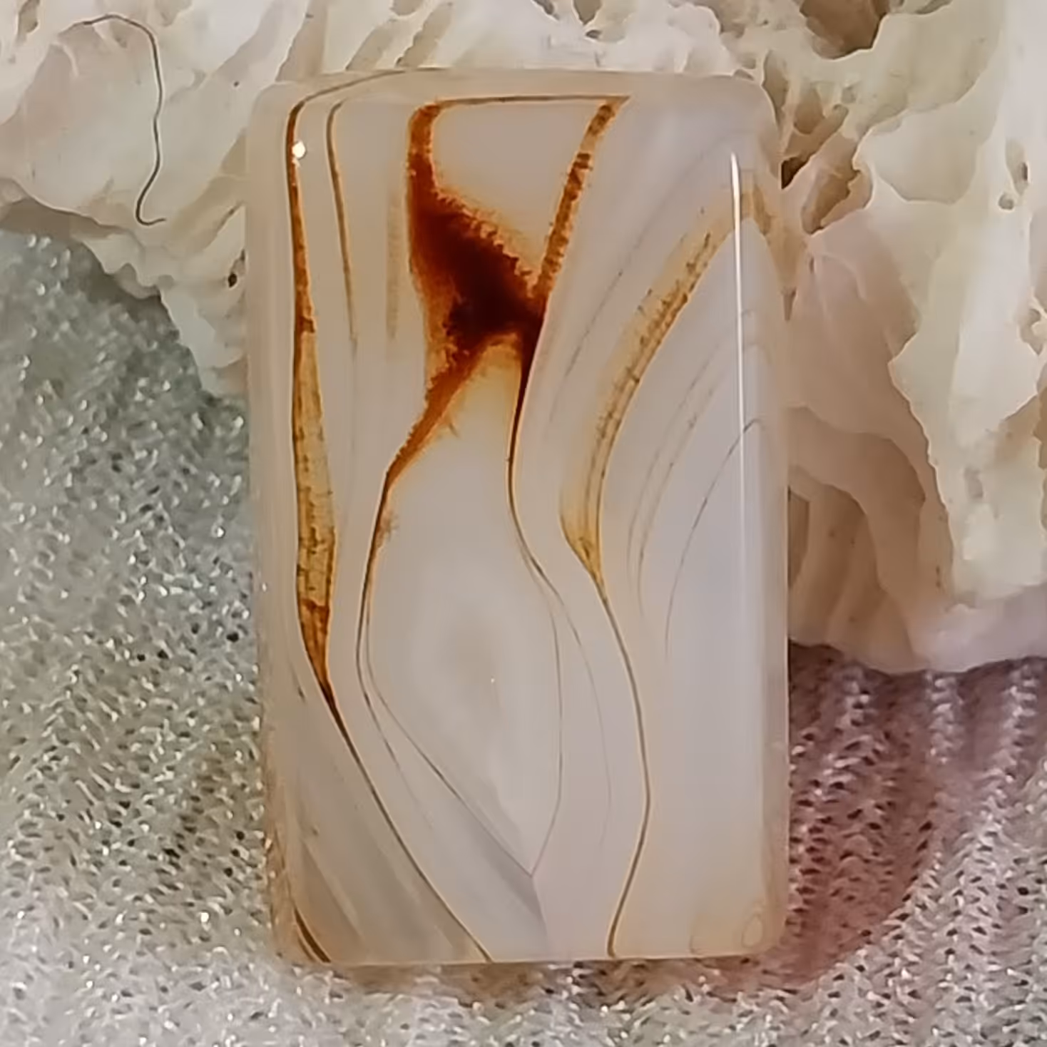 نگین عقیق سلیمانی خوش نقش و زیبا