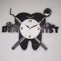 ساعت دیواری آذرلاکچری طرح دندانپزشکی کد DAN03