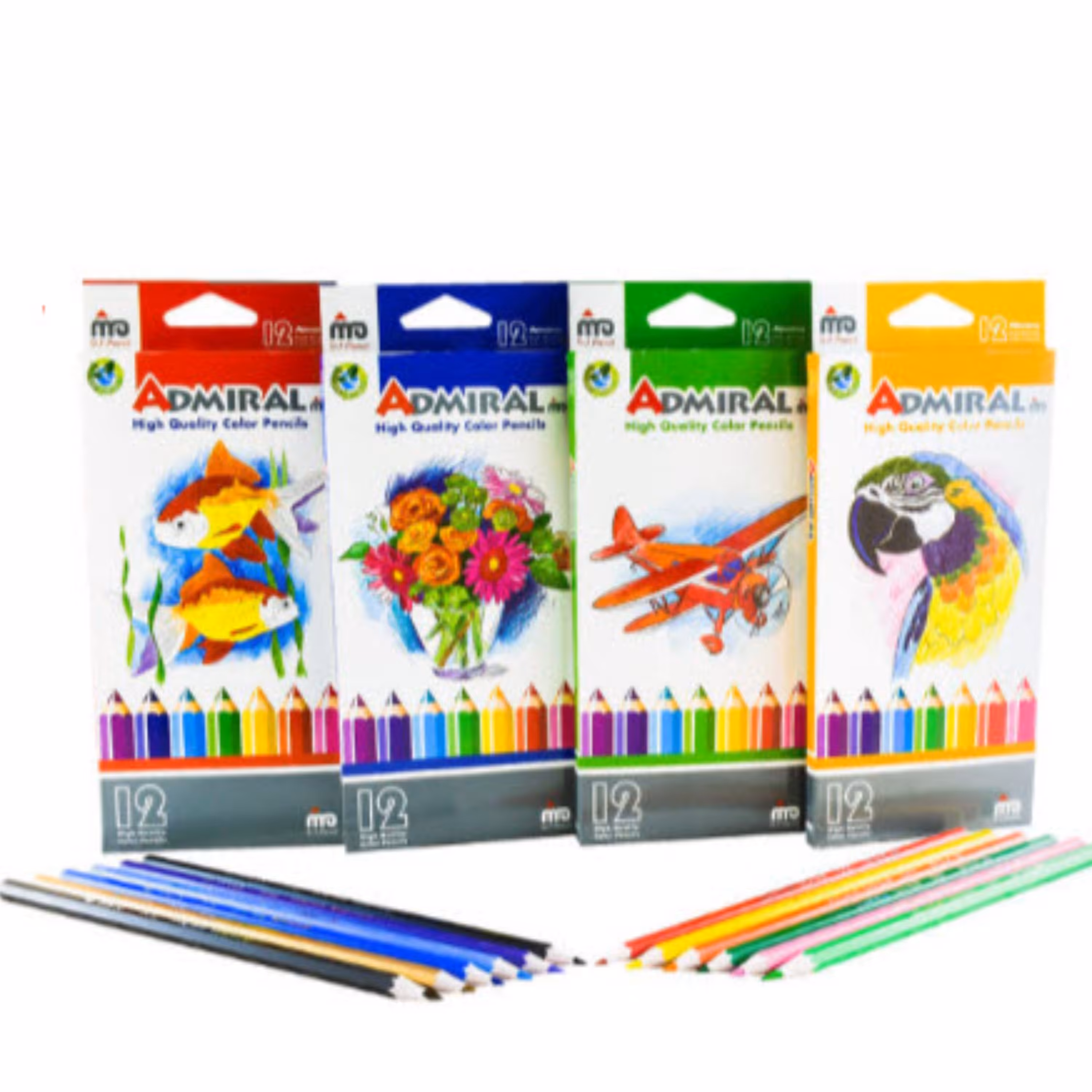مداد  رنگی 12 رنگ ادمیرال