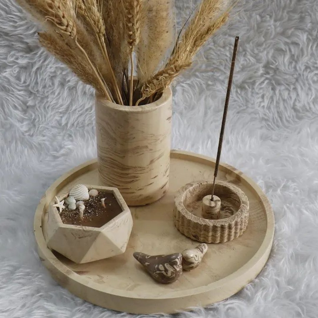 اکسسوری رومیزی کنار مبلی بتنی 