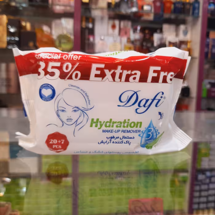 دستمال مرطوب دافی 27 عددی Q10 فاقد پارابن و الکل