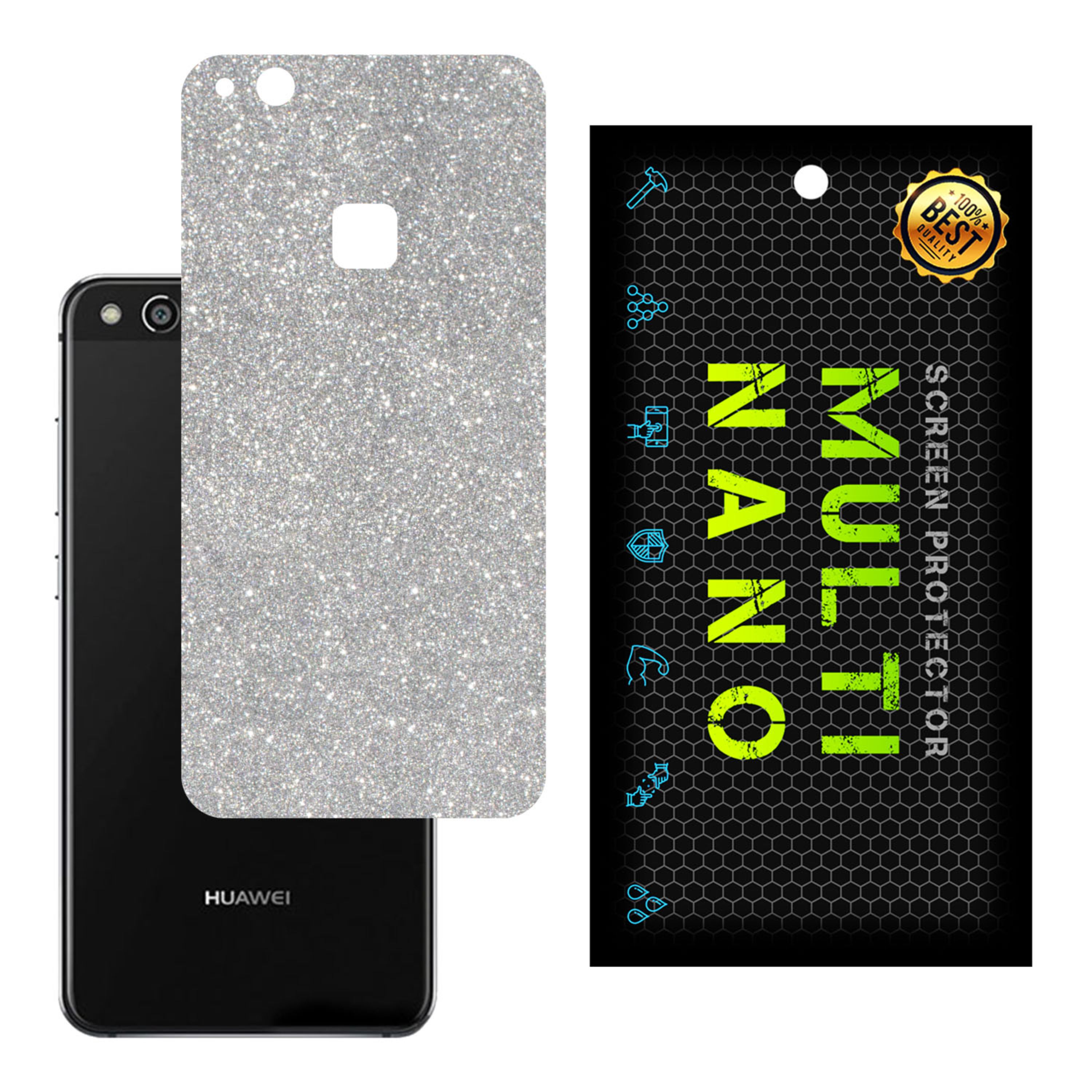 برچسب پوششی MultiNano مدل X-G1F-Silver برای پشت موبایل هوآوی P10 Lite