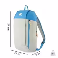 کوله پشتی 10 لیتری ضدرطوبت VK مناسب پیاده روی ودوچرخه سواری (طوسی/آبی)