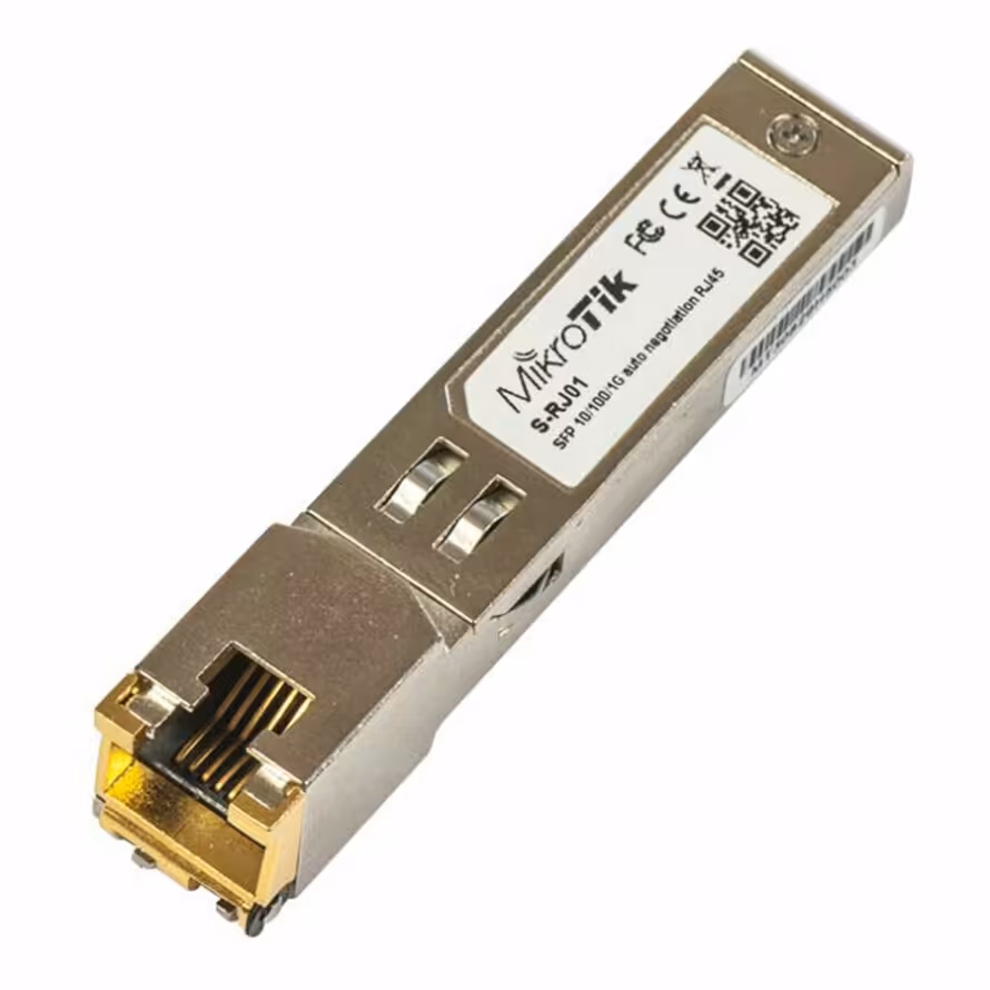 مبدل فیبر نوری به اترنت میکروتیک S-RJ01