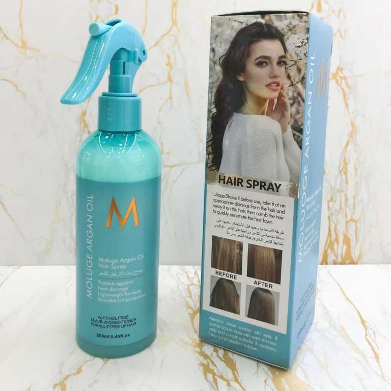 اسپری سرم مو دوفاز مدل مولوجی روغن آرگان moluge Argan Oil