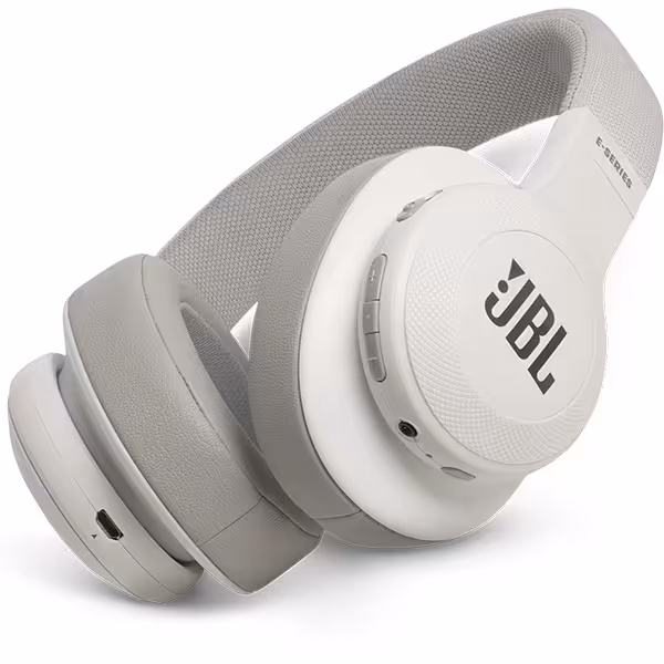 هدفون جی بی ال وایرلس مدل E55BT Wireless Over-ear سفید - Hiapple.ir