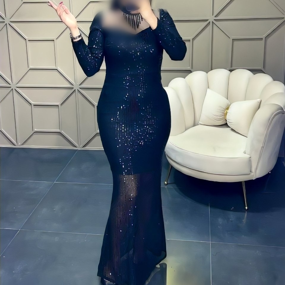 لباس مجلسی بلند و مزونی مدل زارا سایزبندی 36 الی 50 رنگبندی ژورنال-لباس عروسی-لباس مجلسی تمام پولک -ماکسی مجلسی زنانه