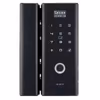 دستگیره دیجیتال هوشمند alock الاک مدل G200 پلاس رنگ مشکی glass door lock