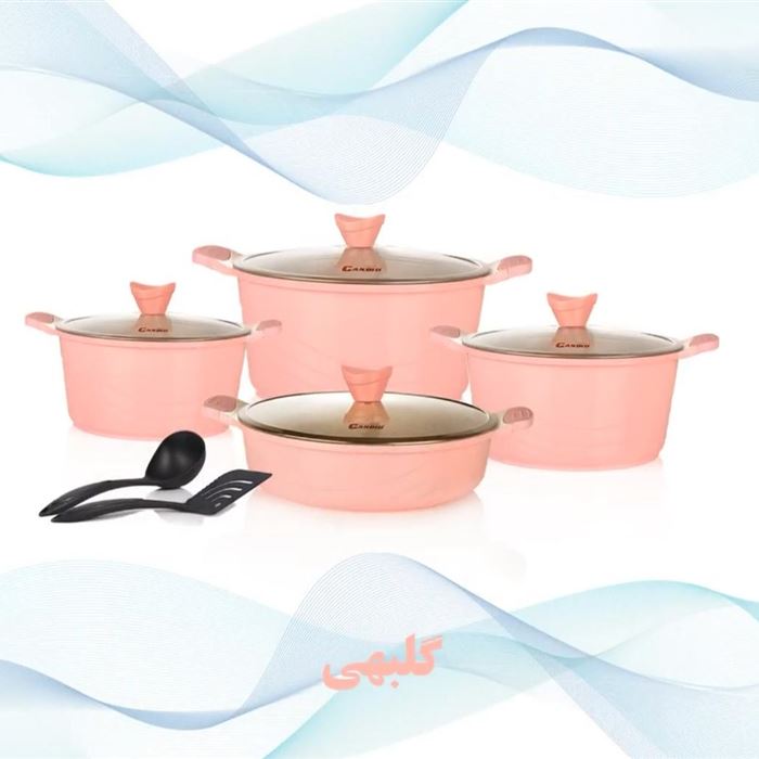 کاندید سرویس قابلمه 10 پارچه گرانیت کاندید مدل اوشن Candid 10 Pcs Ocean