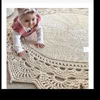 فرشینه قلاب بافی ساده  مدل آرام 