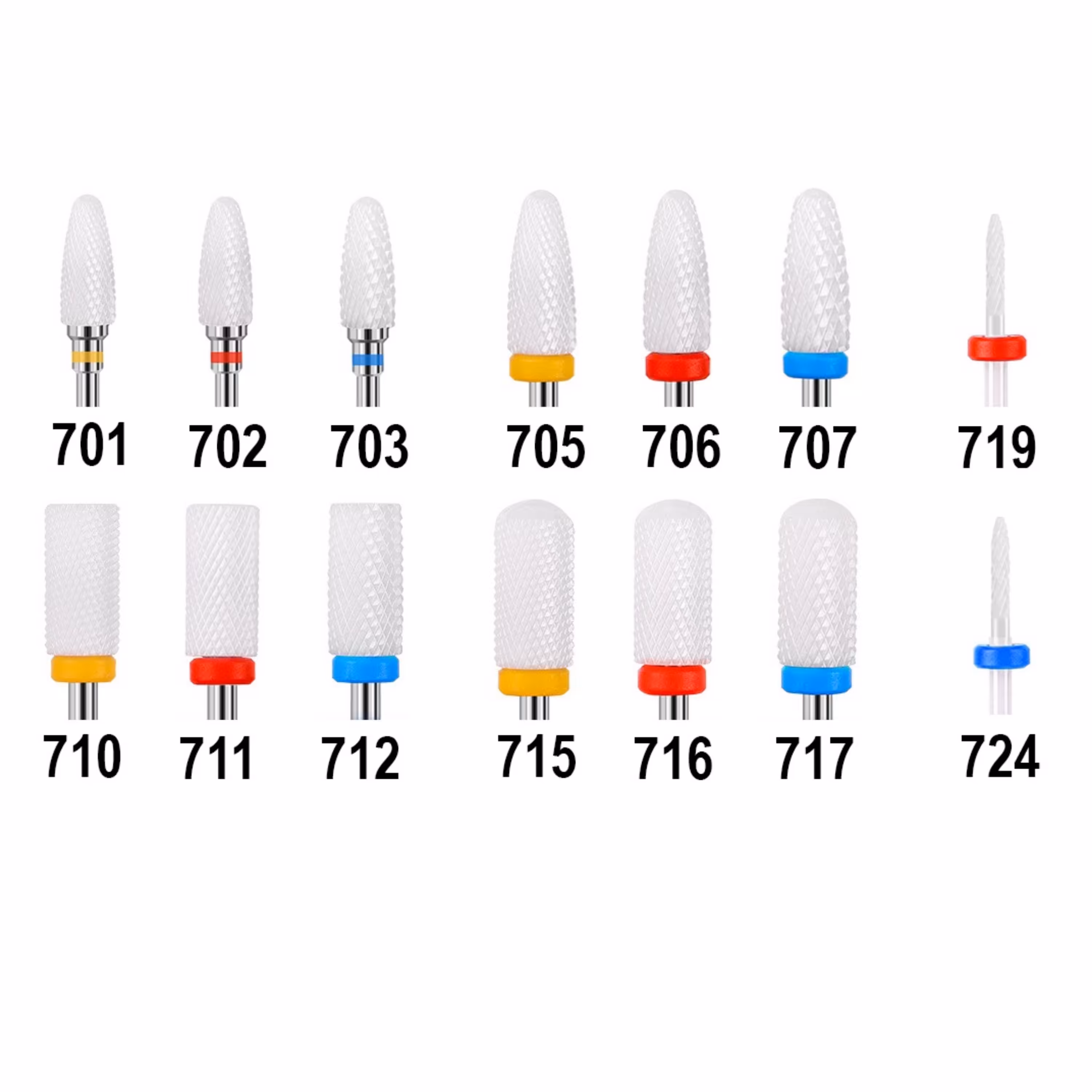 سر سوهان کاشت ناخن سرامیکی در مدل های مختلف کیفیت عالی تضمینی