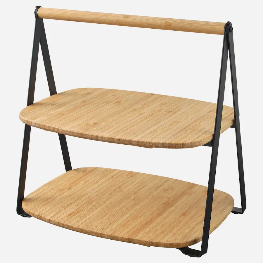 استند سرو دو طبقه بامبو ایکیا IKEA-FULLSPÄCKAD