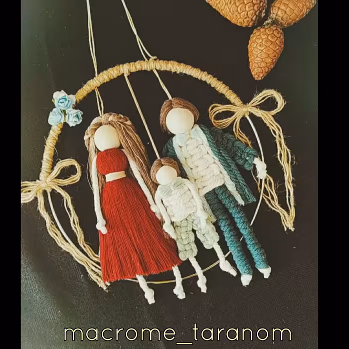 زوج مکرومه ای .در رنگ بندی و طرح مورد نظر شما.به من بگو چی میخای برات آماده کنم.⁦☺️⁩