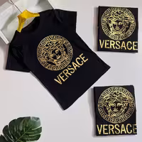 تیشرت تک اسپورت تک رنگ مشکی شیک و لاکچری جنس پنبه سوپر درجه یک مناسب حدود سنی6 تا 12 سال 