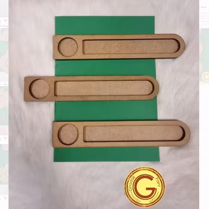 جاعودی وجاوارمری چوبی خام بسته 3 عددی