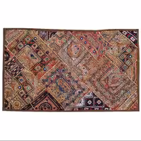 رومیزی مستطیل سوزن دوزی گلابتون کد ZARIMOS5 نفیس آستردار همچنین مناسب برای قاب