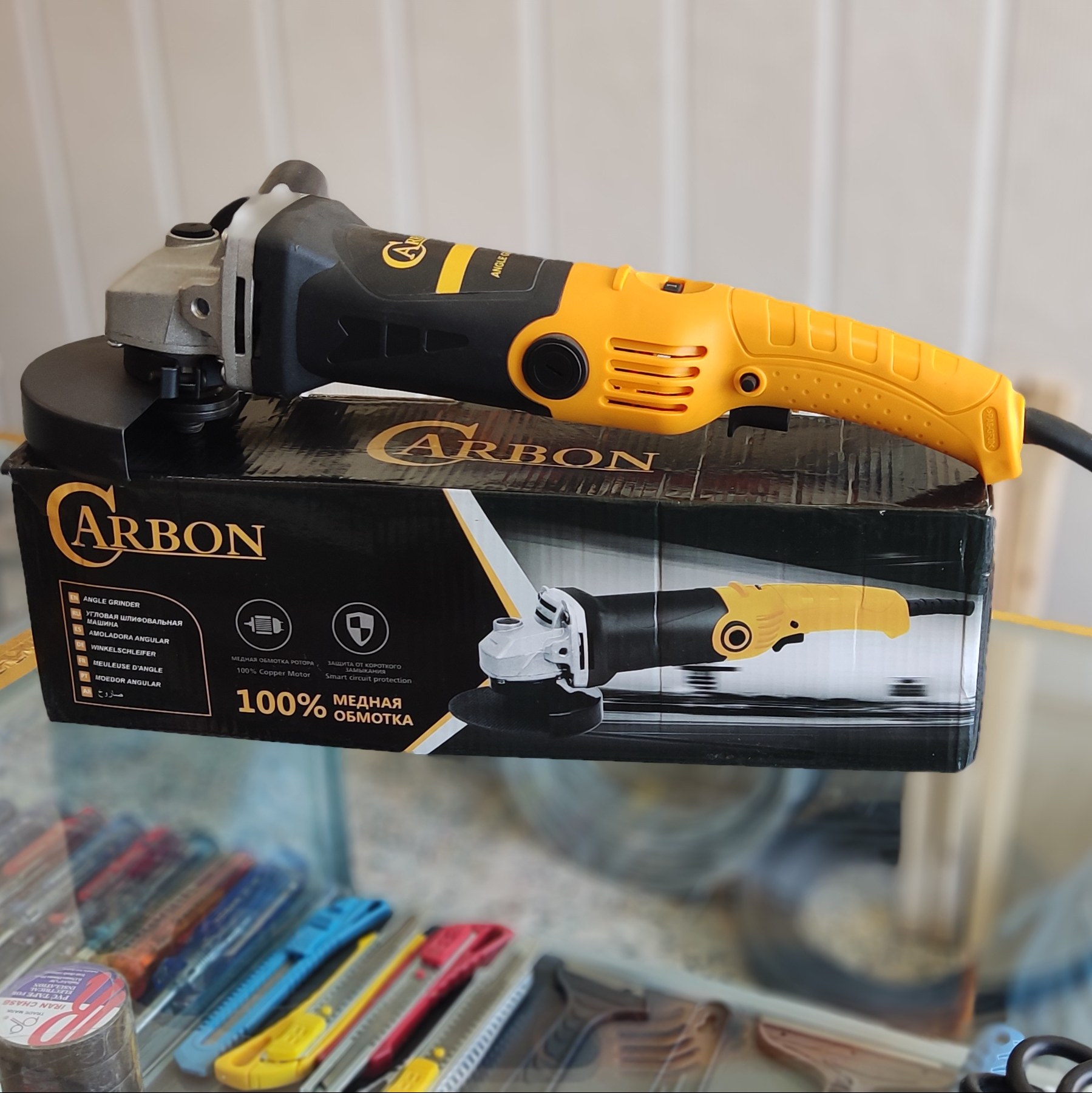 مینی فرز دسته بلند دیمردار کربن