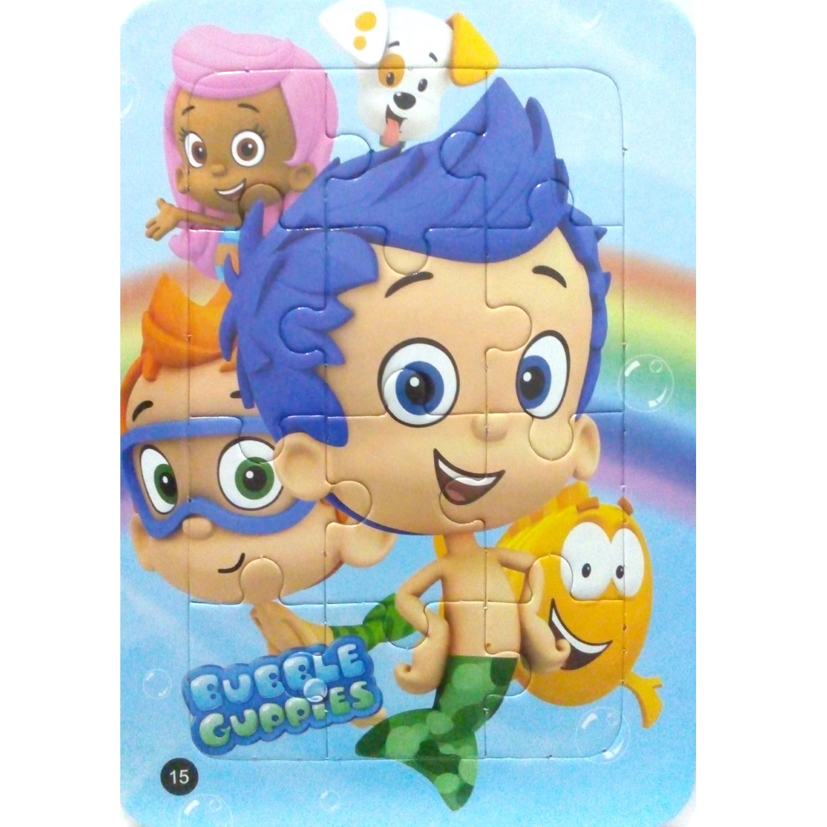 جورچین ماهی های بادکنکی  - پازل فانتزی 12 تکه رقعی - پشت رنگ آمیزی - شماره 15