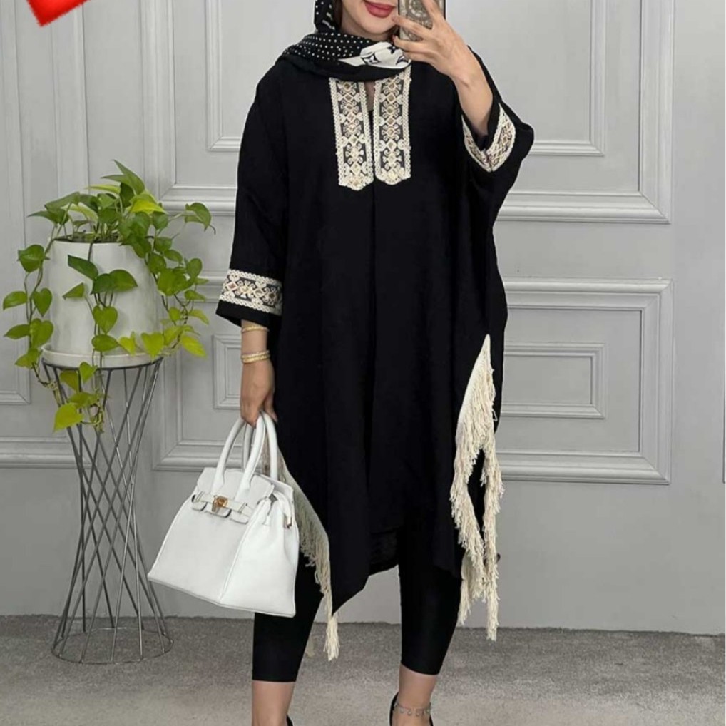 مانتو بلند زنانه مدل رزا جنس پلوتی با ارسال رایگان و رنگبندی جذاب