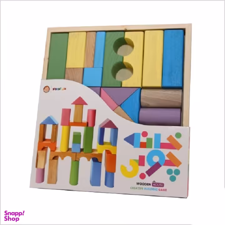 بریکس چوبی مدل پاستلی کد 0125