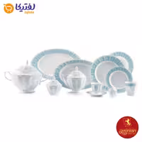 سرویس آرتمیس فیروزه ای 12 نفره چینی زرین نئوکلاسیک 103 پارچه