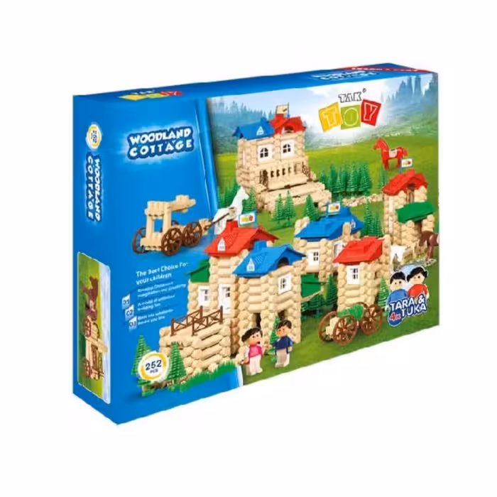 بازی ساختنی کلبه جنگلی 252 قطعه تک توی

