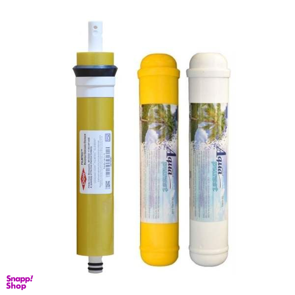 فیلتر دستگاه تصفیه کننده آب آکوا پیورست مدل پست کربن و مینرال بسته 2 عددی + فیلتر فیلمتک گلد مدل ممبران 75G