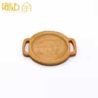 زیرلیوانی چوبی طرح سینی