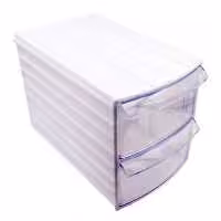 مجموعه 2 عددی جعبه قطعات کشویی دو طبقه 190x110x130mm