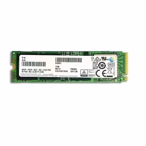 اس اس دی سامسونگ PM981 NVME M.2 ظرفیت 256 گیگابایت