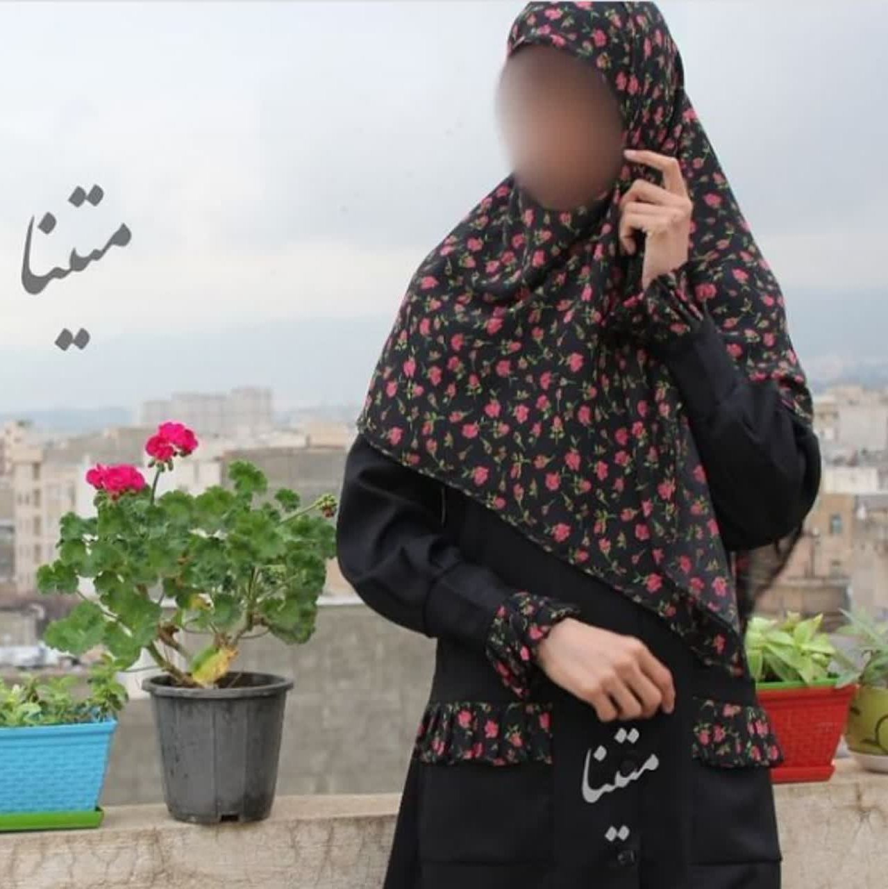 طرح نارگل ست مانتو و روسری حریر