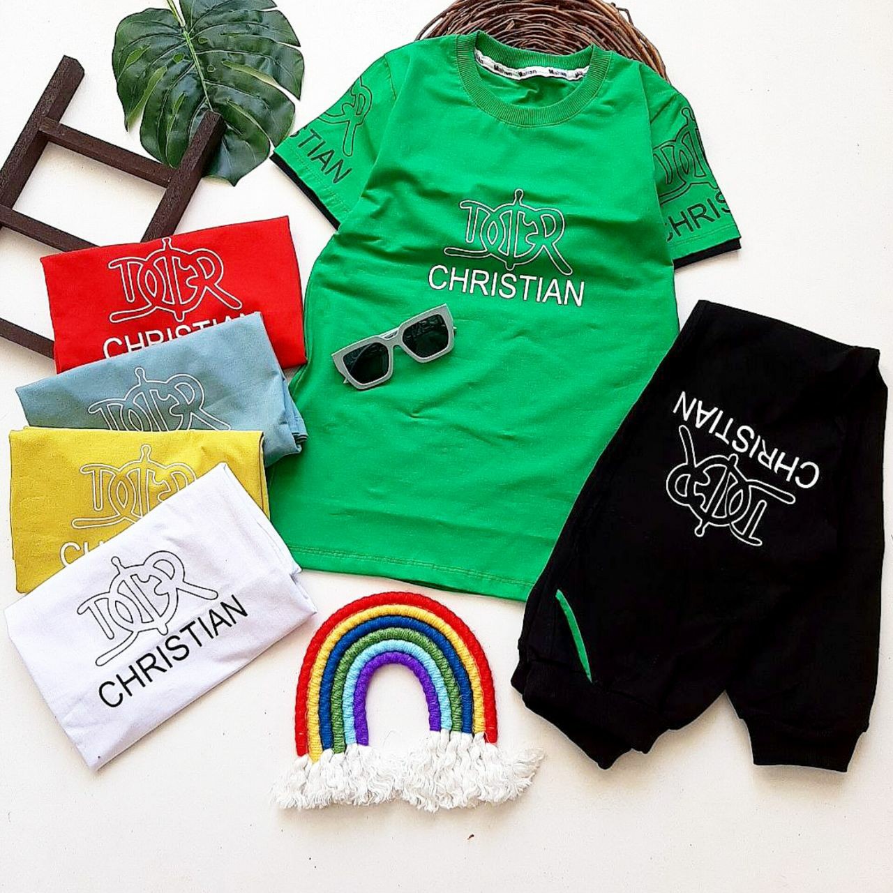 ست تیشرت و شلوار پسرانه سایز بزرگ (60و65)