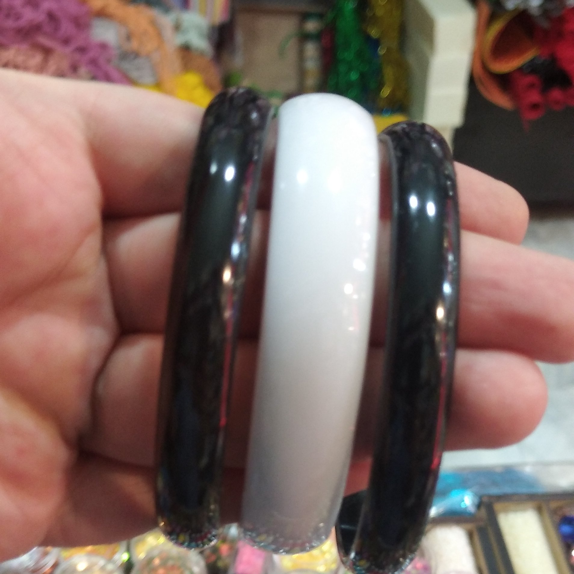 النگو سفیدمشکی 3عددی