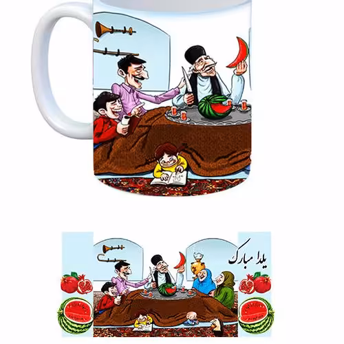 ماگ سرامیکی طرح شب یلدا کد656