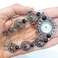  ساعت طرح سیاه قلم بدون باطری  کدo22