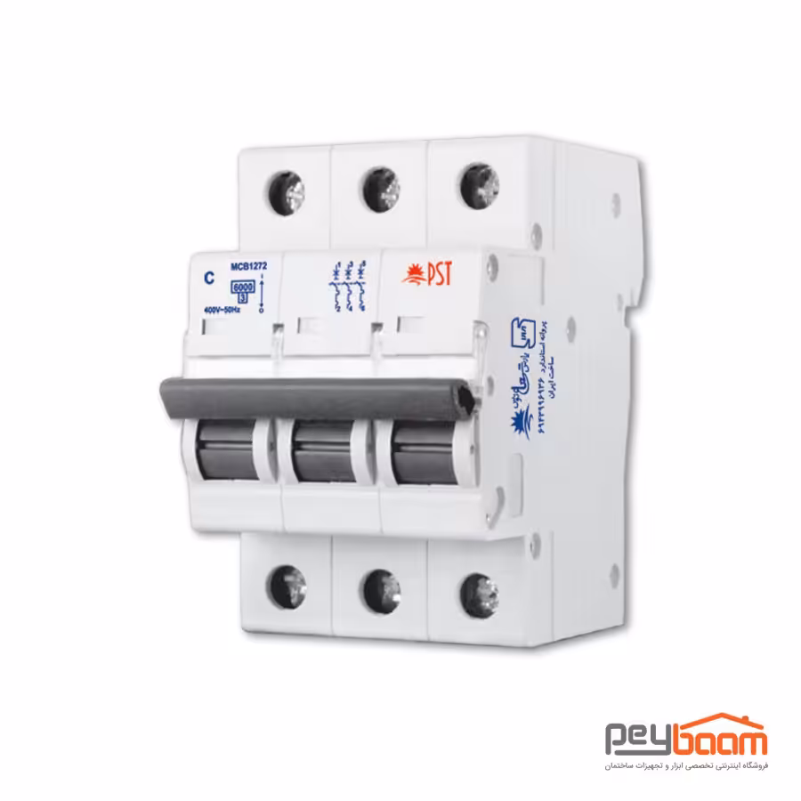 کلید خودکار مینیاتوری سه پل پارس شعاع توس مدل C32A