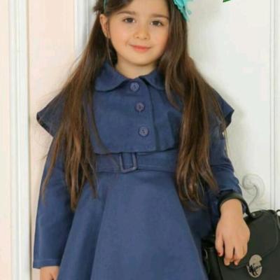 سارافون پشمی شنل دار دخترانه