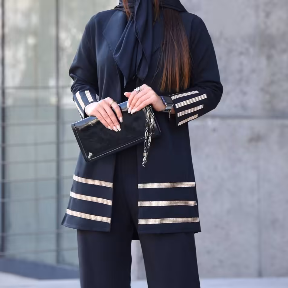 مانتو زنانه ست دو تیکه مازراتی با دوخت تمیز خاص و شیک