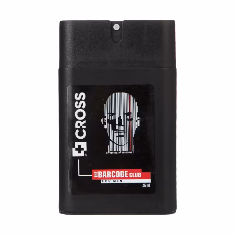 عطر جیبی مردانه کراس مدل barcode حجم  45میلی لیتر 