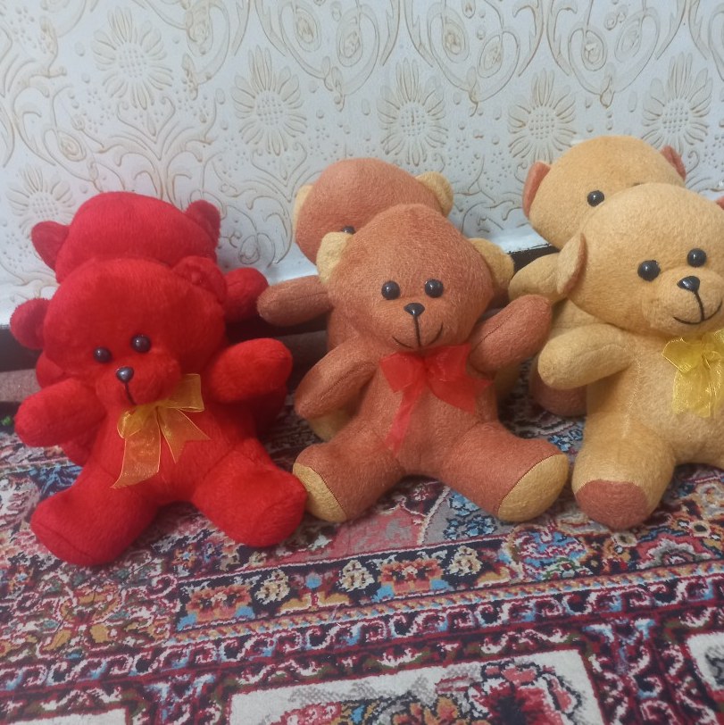 عروس خرس پارچه خارجی قیمت عمده 10 عددی ( ارسال به صورت پس کرایه )