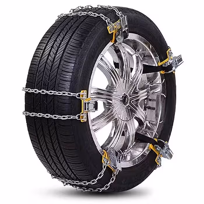 زنجیر چرخ پیکان وانت یخشکن دار تسمه ای قفل گیره ای بسته 6 عددی مدل ایرانی