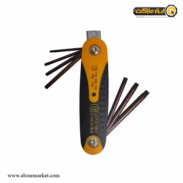 آچار آلن ستاره ای واستر چاقویی 7 عددی مدل VH010