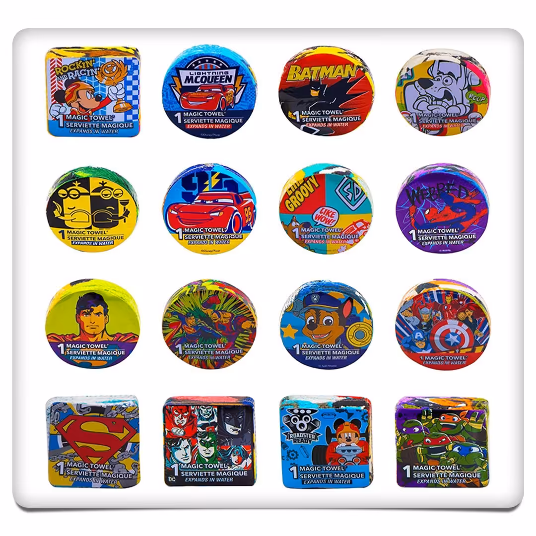 حوله فشرده سفری کودکانه بسته 5 عددی