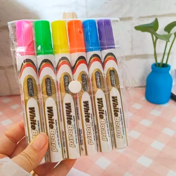 ماژیک وایت برد رنگی 6 رنگ کیفی عمده